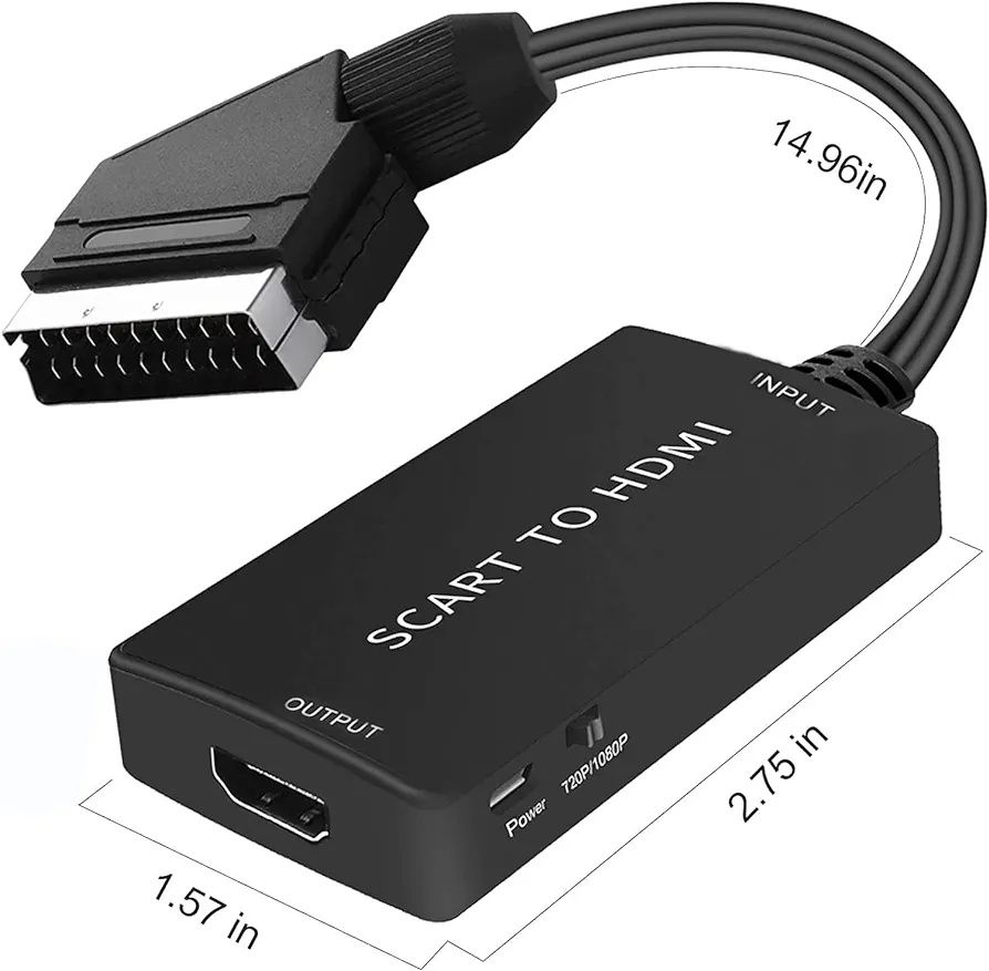 Konwerter Scart na HDMI z kablem HDMI