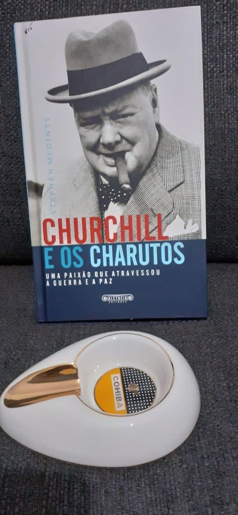 Cinzeiro Cohiba Individual + Livro Churchill