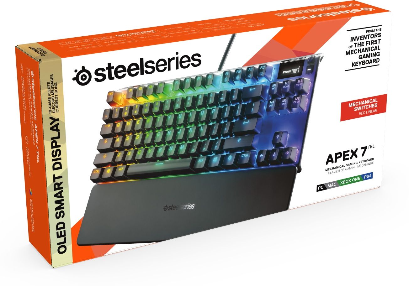 Klawiatura gamingowa STEELSERIES Apex 7 TKL Red switch