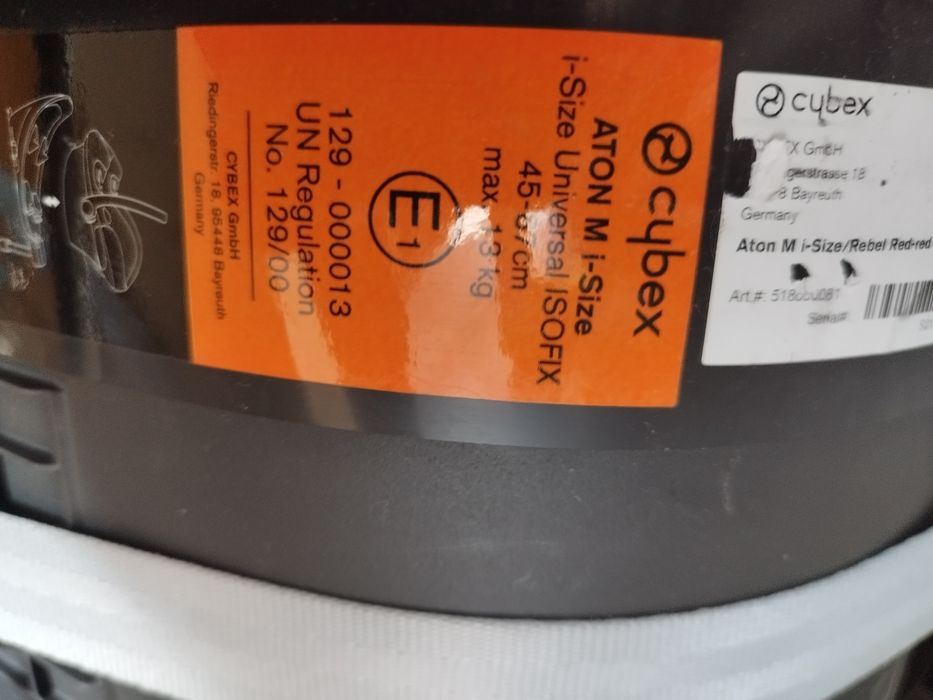 Fotelik z bazą cybex 0-13kg