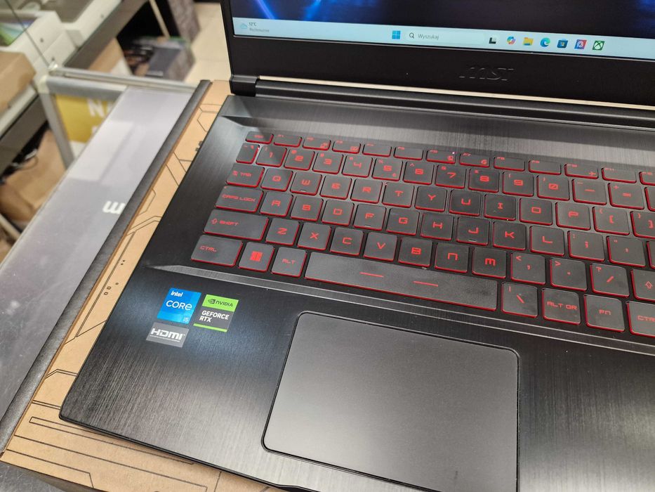 MSI Thin GF63 12VE/ i5-12450H/ 16GB/ RTX 4050 6GB/ 28.12.24 z EURO