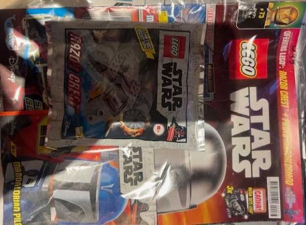 Revista Lego Star Wars Nova - nº73 Razor Crest e Mandalorian Pilot