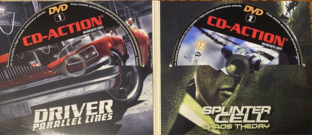 Gry CD-Action 2x DVD nr 207: Driver, Heroes Over Europe, Splinter Cell