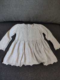 Sukienka sweterkowa dla dziewczynki