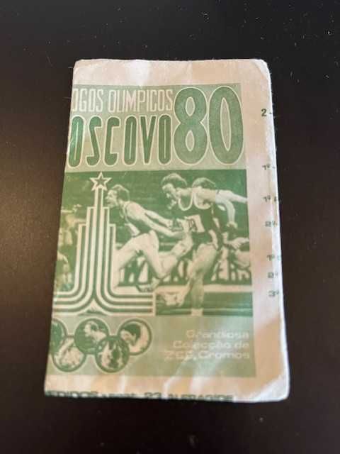 Carteira de cromos jogos olímpicos de 1980 em Moscovo