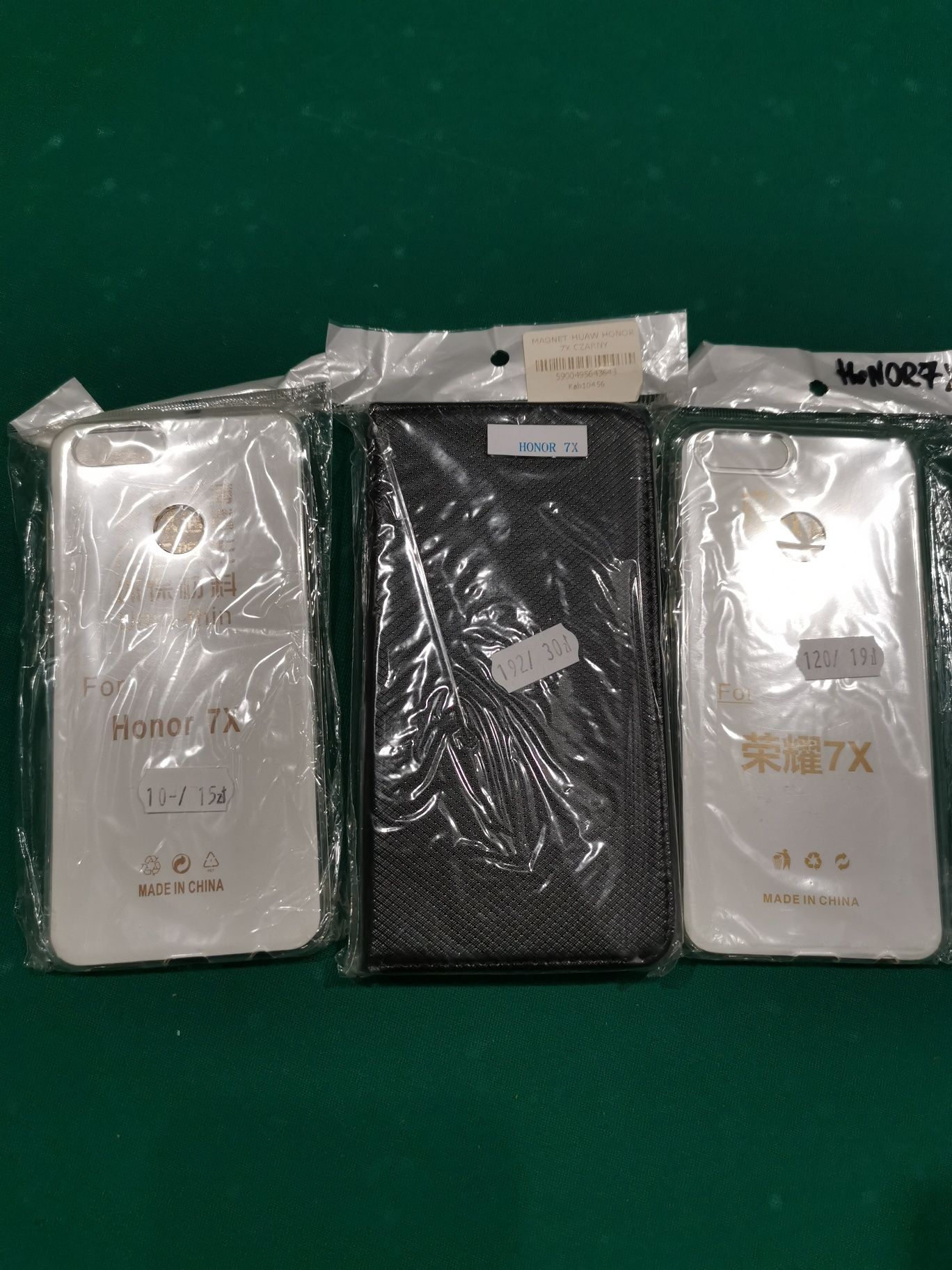 Komplet 3 sztuk etui pokrowiec futerał case nakładka do Honor 7x