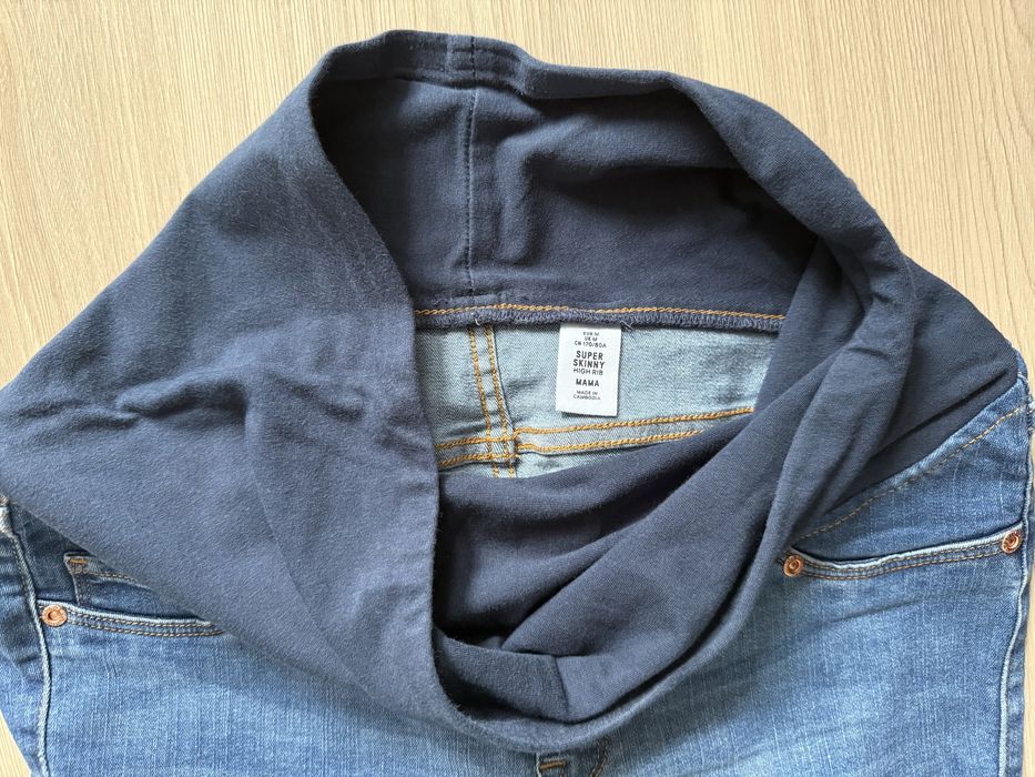 Spodnie ciążowe H&M niebieskie M gratis legginsy