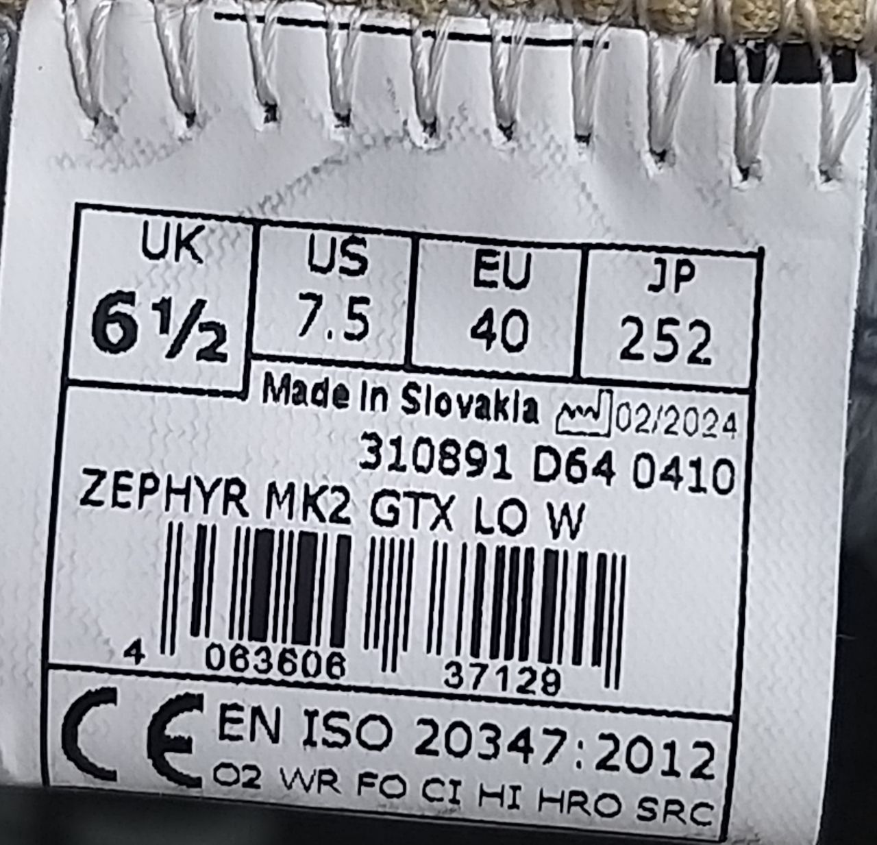 Кросівки Lowa Zephyr MK2 GTX LO W, 40р. на 25.5 см