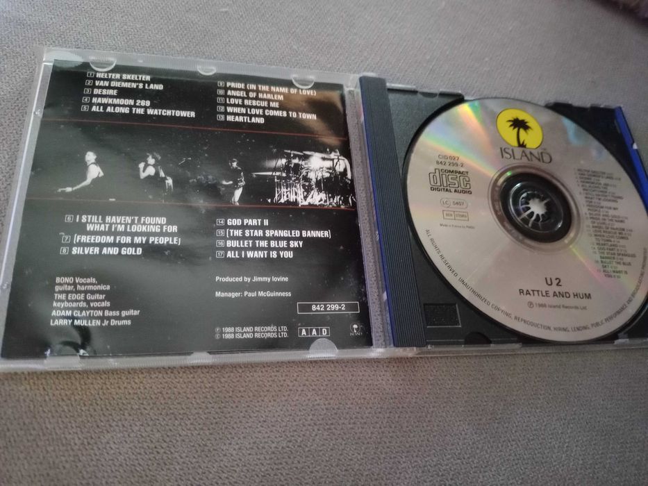 Cd Original U2 Rattle And Hum (Usado)