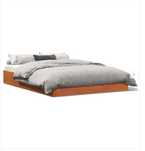 Cama Casal de Madeira Maçiça (Leroy Merlin)