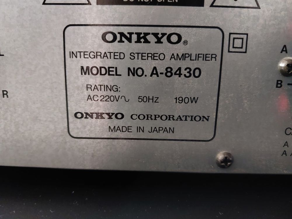ONKYO A-8430 Wzmacniacz / ONKYO DX-7211 CD Player HiFi Stereo Zestaw