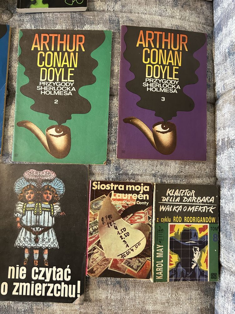 13 książek - kryminały i inne - m.in Joe Alex Conan Doyle - stare