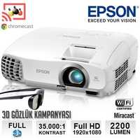 FULL HD 3D Проектор EPSON EH-TW5300. 1920×1080/35000:1/7500годин/Wi-Fi