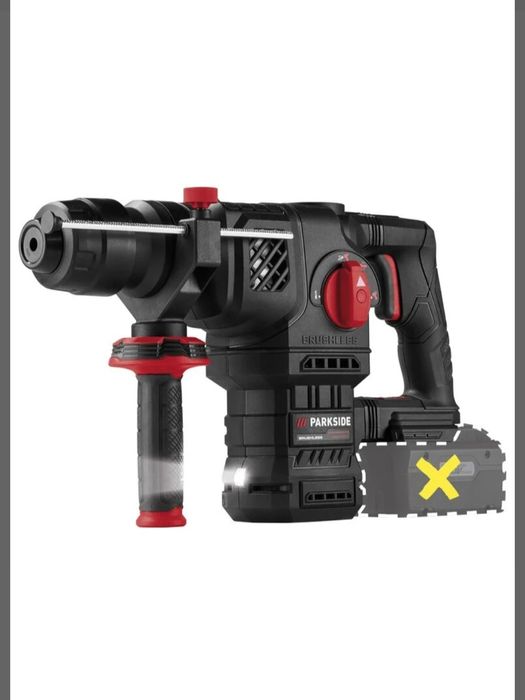 Furadora de impacto recarregável 20V parkside performance