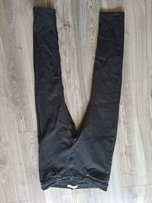 Spodnie jeansowe czarne Zara rozmiar 44