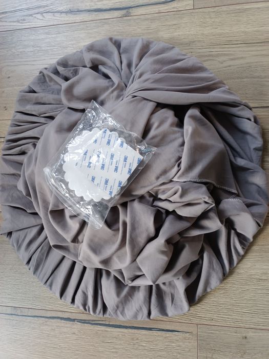 Baldachim kurtyna namiot tipi wiszący 70 cm x 290 cm nowy szary