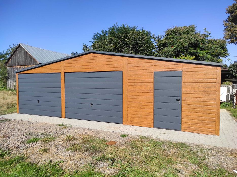 Garaż blaszany Garaże Blaszki 3x5 6x5 6x6 7x5 8x6 9x6 12x6 4x6 PROFIL