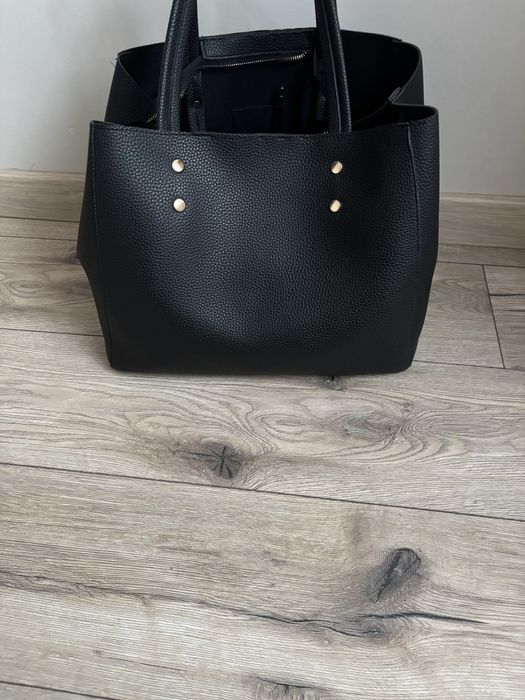 Torba shopper czarna