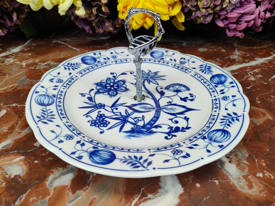 Etażerka / patera / duży talerz - 26 cm - Wzór cebulowy - Triptis #2