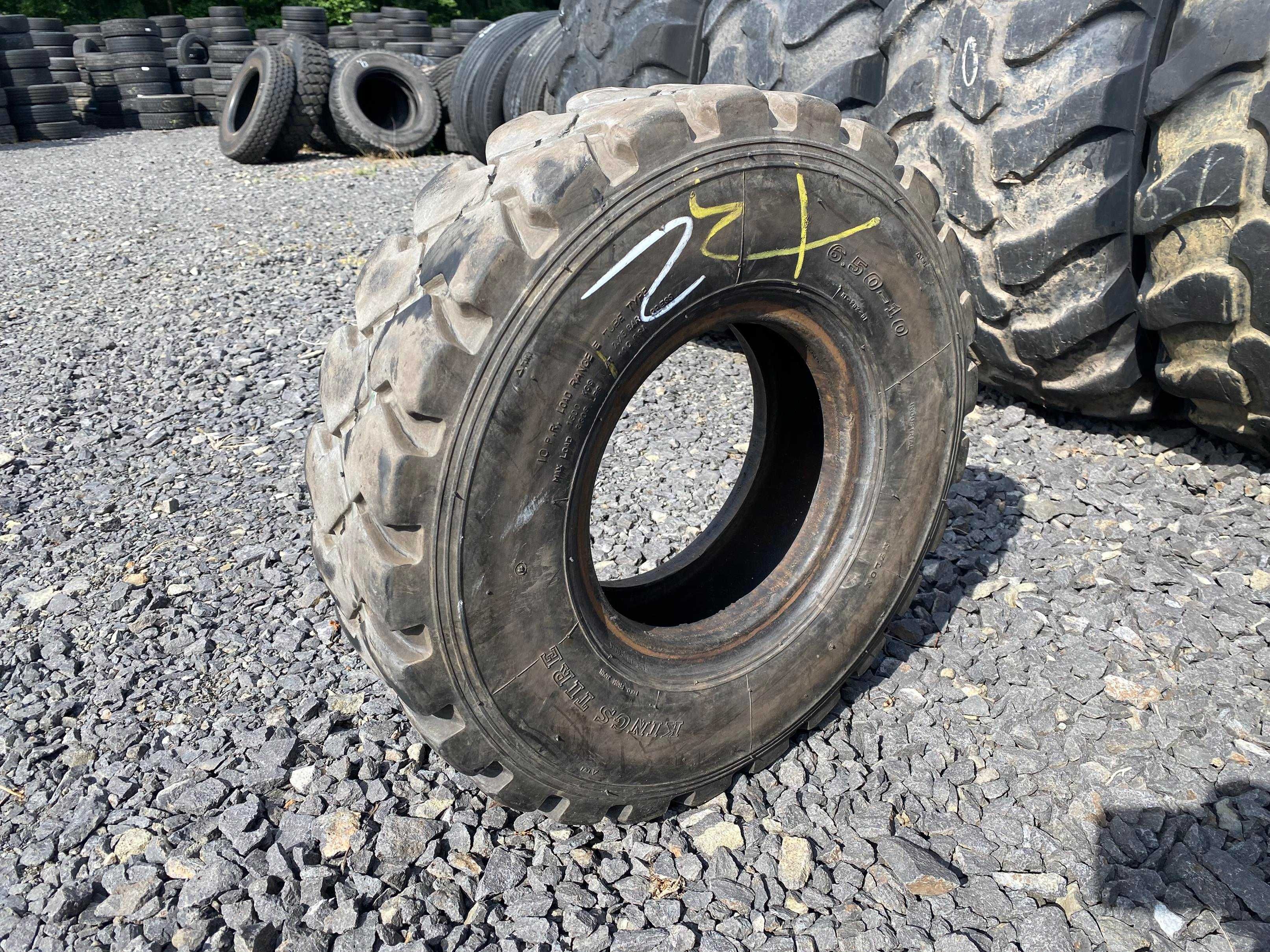 Opona 6.50-10, 6.50R10 KINGS TIRE Do Wózka Widłowego Pompowana 70%