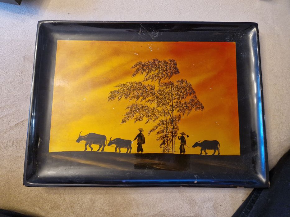 Taca ręcznie malowana