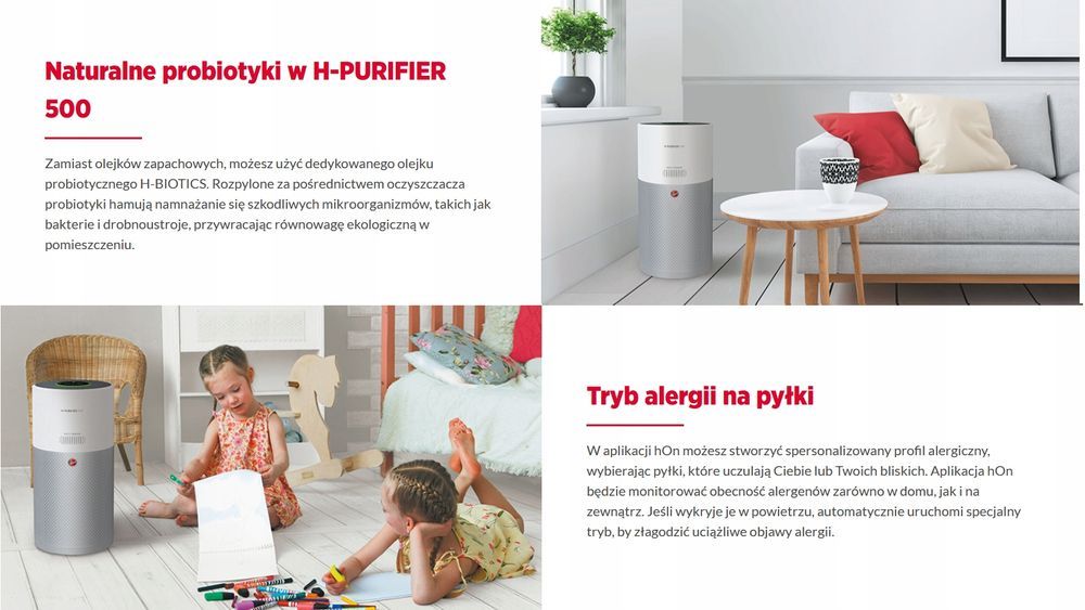 Nowy Oczyszczacz Powietrza Hoover H-PURIFIER 500