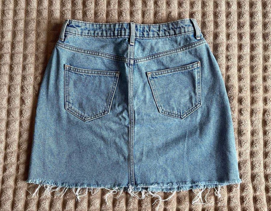 Нова якісна джинсова міні-спідниця р. XS-S (на талію до 70 см)