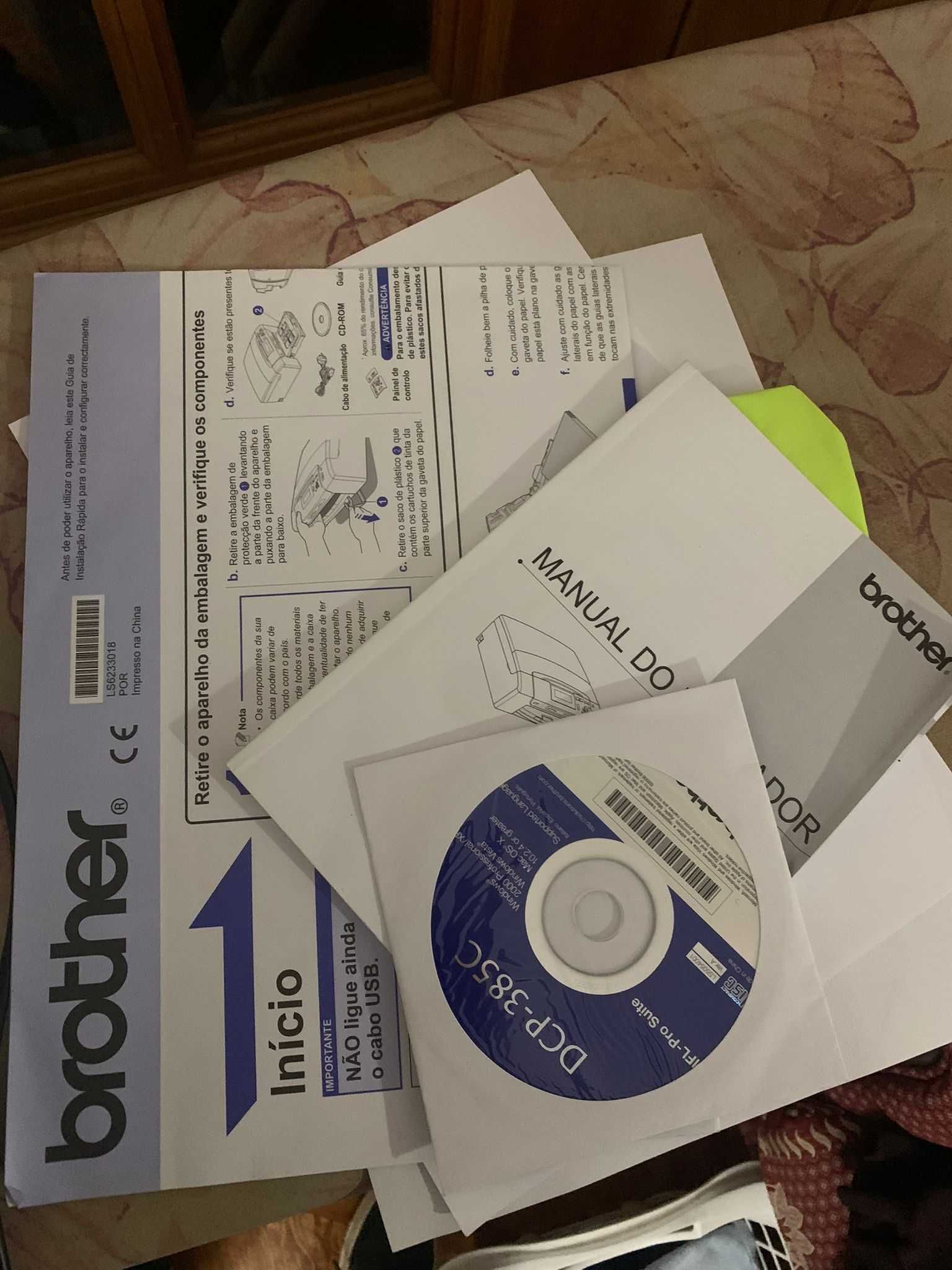 Impressora Brother DCP-385C (com avaria)