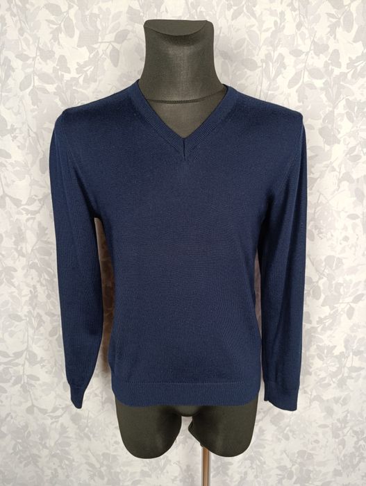 Sweter Lindbergh L Granatowy w Serek