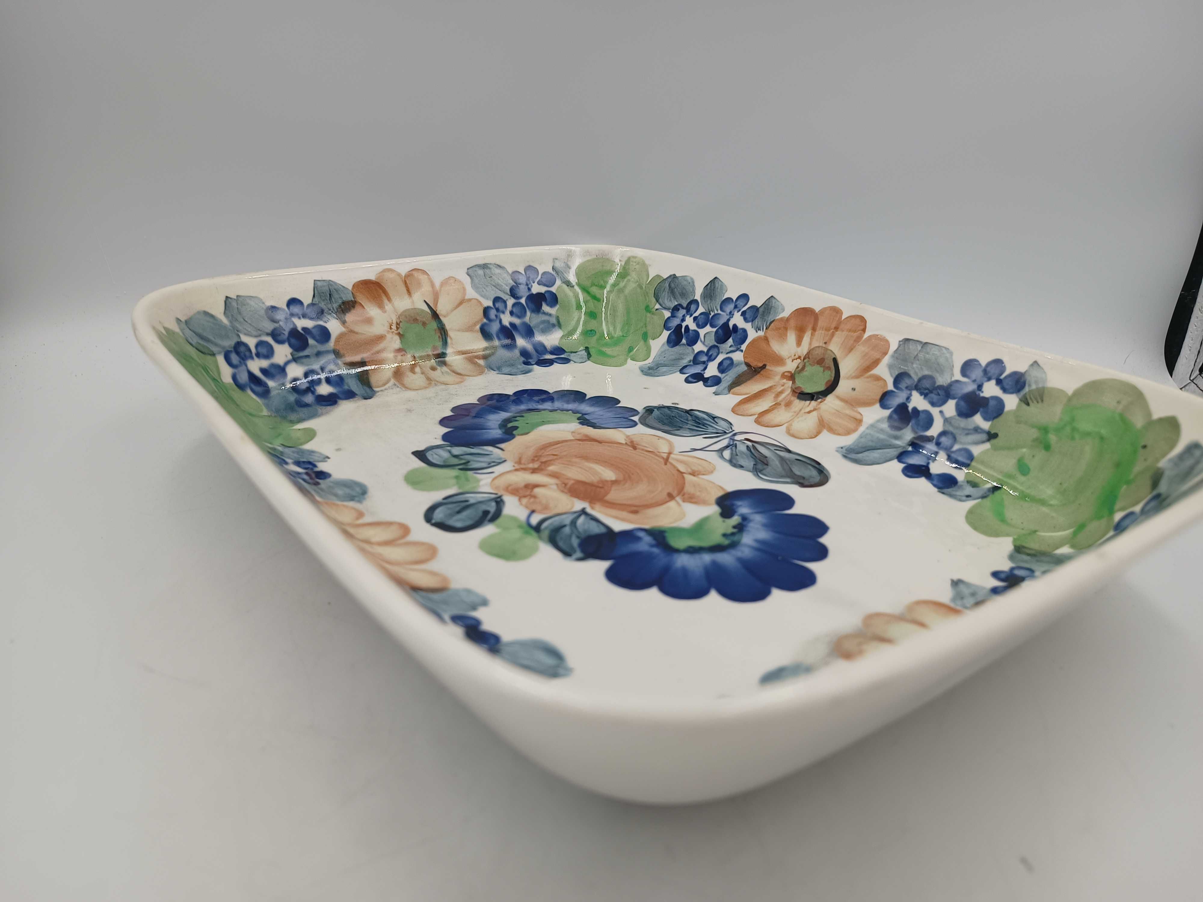 Ceramiczny półmisek Fajans Włocławek S550 miska ceramika z PRL lata 60