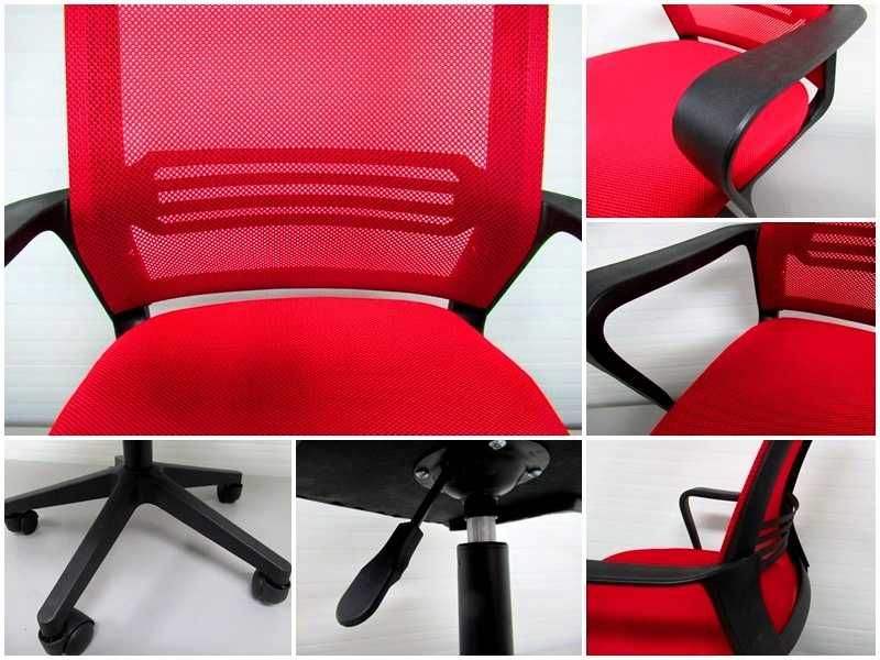 Krzesło biurowe - fotel obrotowy - 3 kolory - Nowy