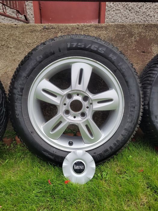 Sprzedam Alufelgi Mini 15 4x100 Opony zimowe 2017r. 7mm