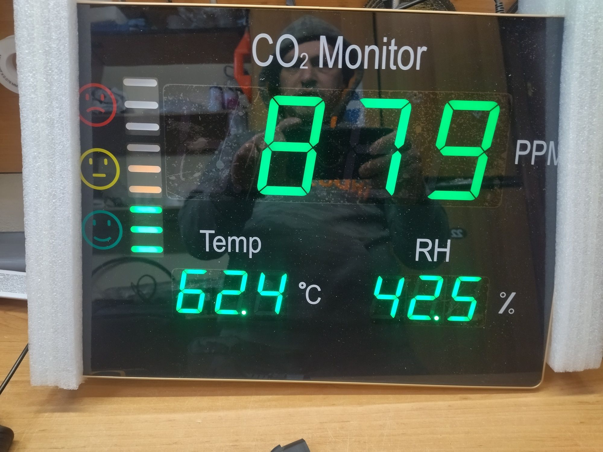 Термогигрометр-измеритель CO2 HT-2008 (монитор, настенный