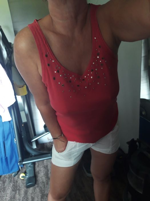 Bluzka damska bez rękawów top S/M/L