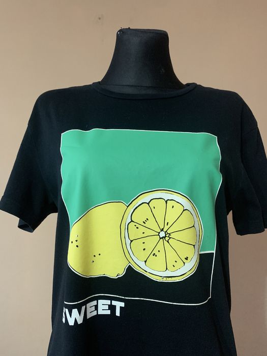 Koszulka sweet męska czarna z cytryną Bershka roz. XS