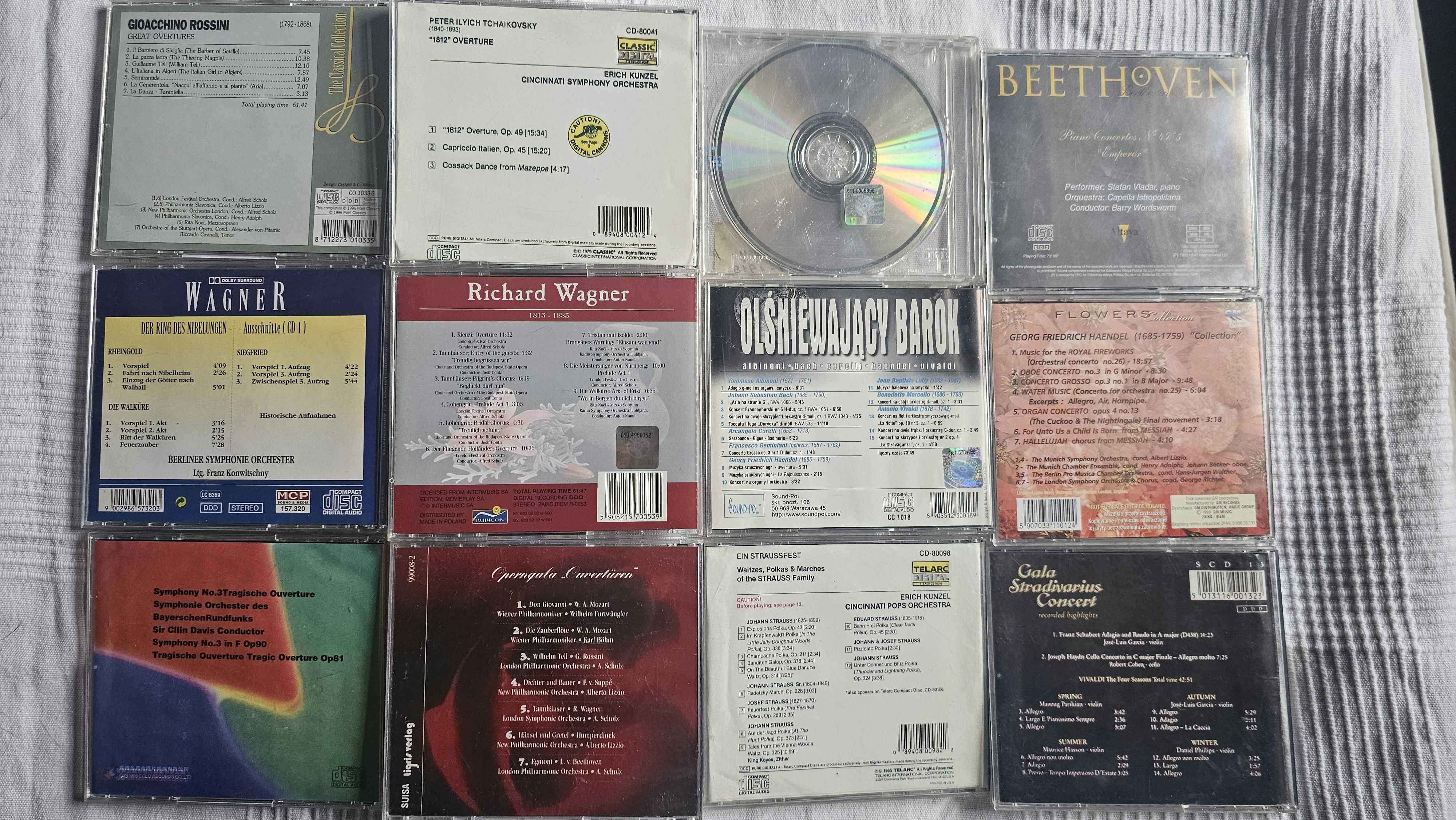 CD Zestaw 12 płyt z muzyką klasyczną Beethoven Debussy Wagner