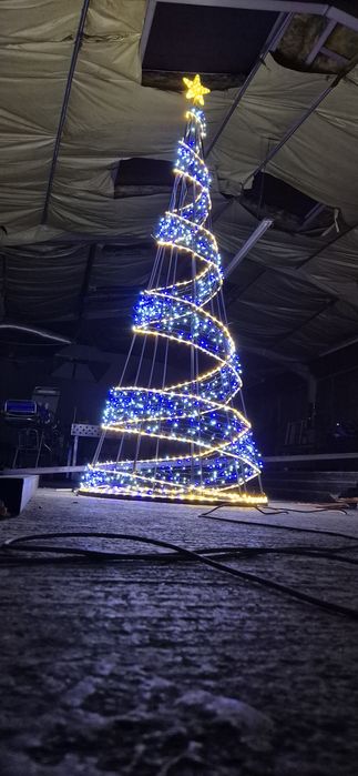 Choinka Led 3D Metalowa Składana