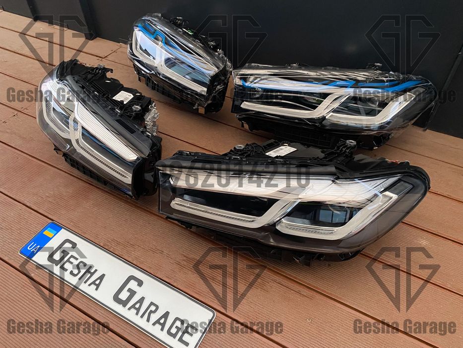 Комплект фар BMW БМВ G30 Г30 рест дорест full led в стиле LCI Laser