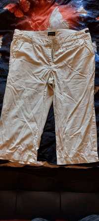 Krótkie spodenki szorty jeans białe kremowe