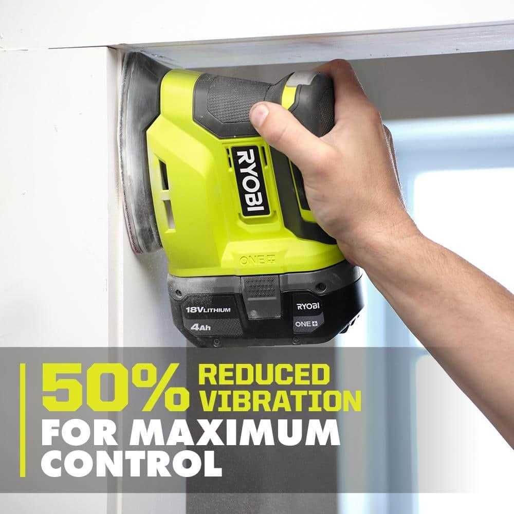 RYOBI ONE+ PCL416 18V вибрационная аккумуляторная шлифмашинка