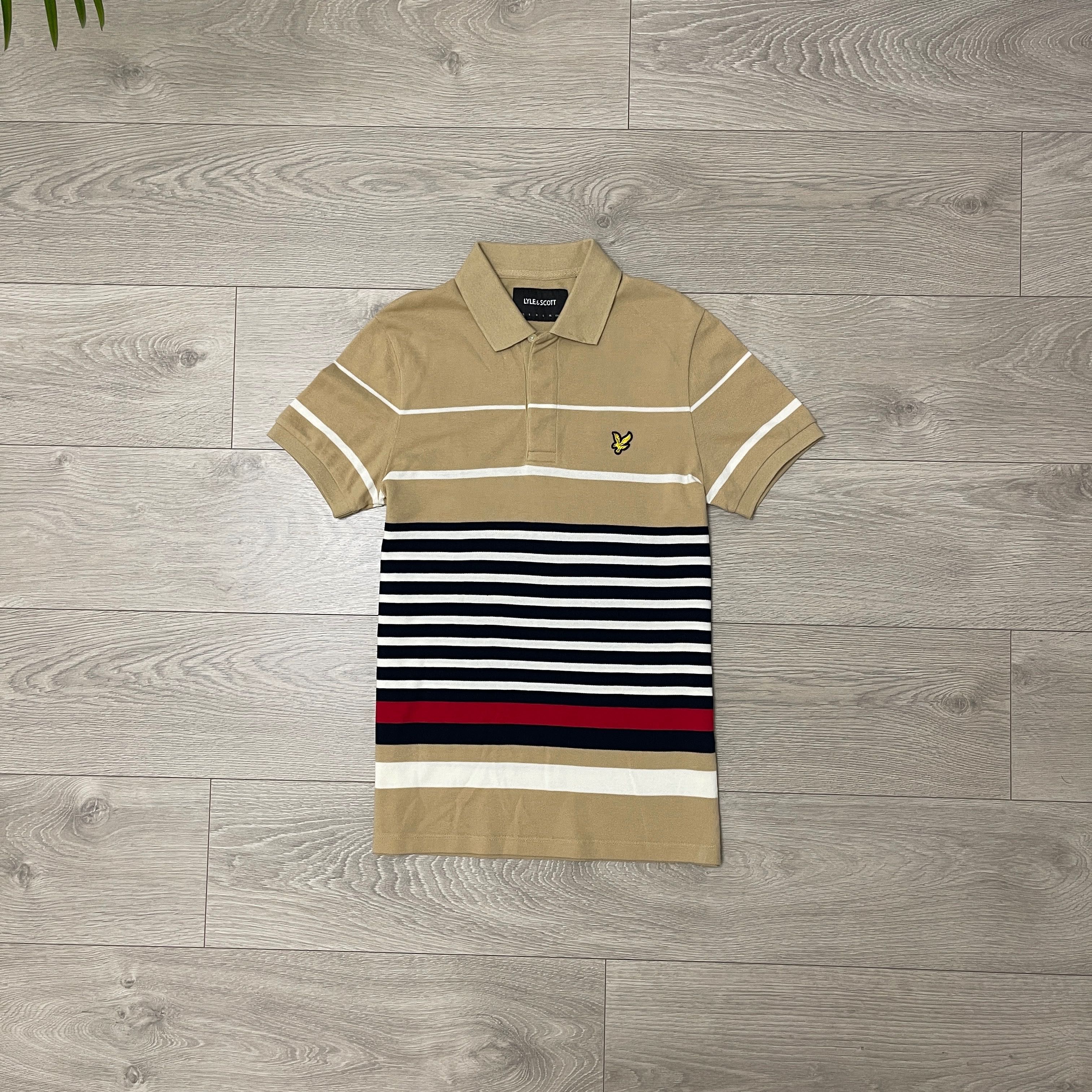 Бежеве футболка поло Лайл Скот Lyle&Scott Polos, XS, оригінал
