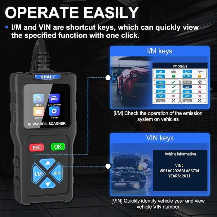 SHALL T100 OBD2 - Máquina de diagnóstico de erros