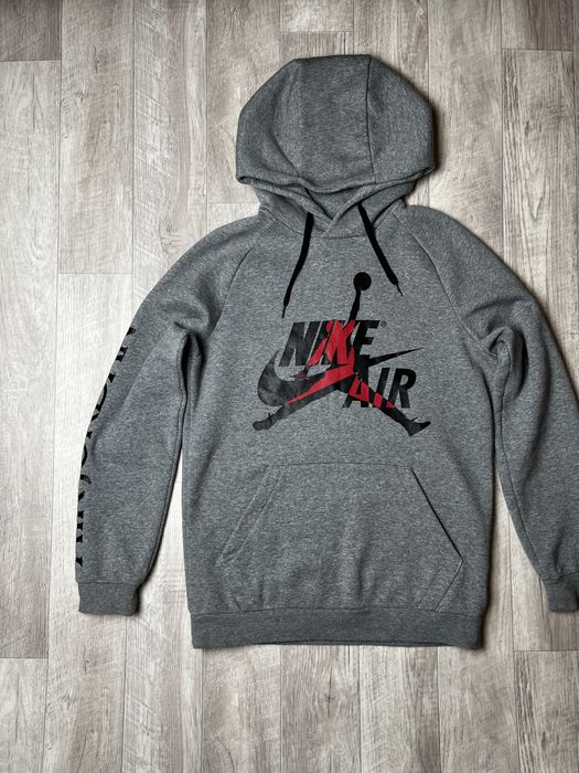 Худи Air Jordan размер S оригинал спортивная кофта серая Nike джордан