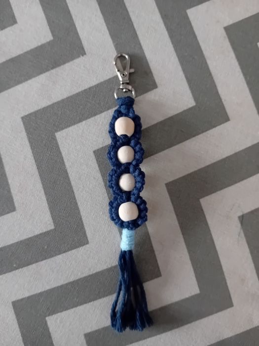 Porta chaves macramé