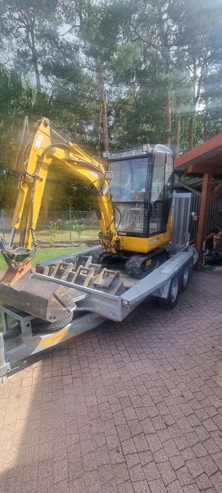 Minikoparka jcb 8018, 2002r, centralne smarowanie,