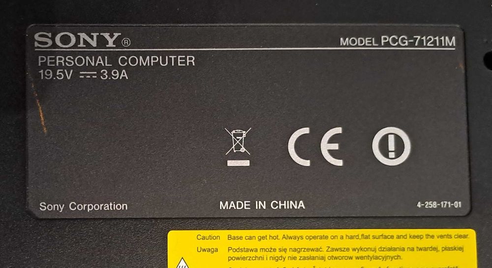 laptop Sony Vaio VPCEB3M1E