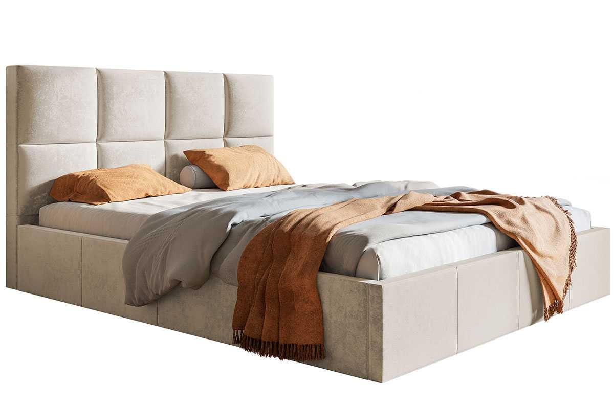 Łóżko tapicerowane Slim1 szare 180x200 Stelaż + pojemnik dużo kolorów