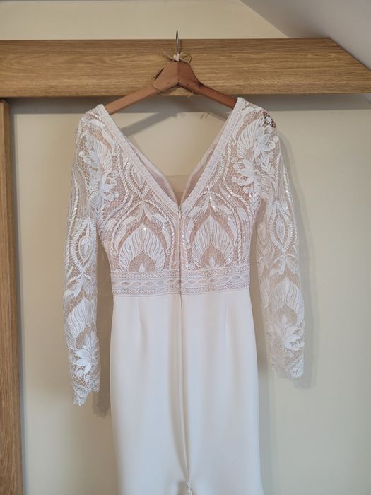 Suknia ślubna rybka