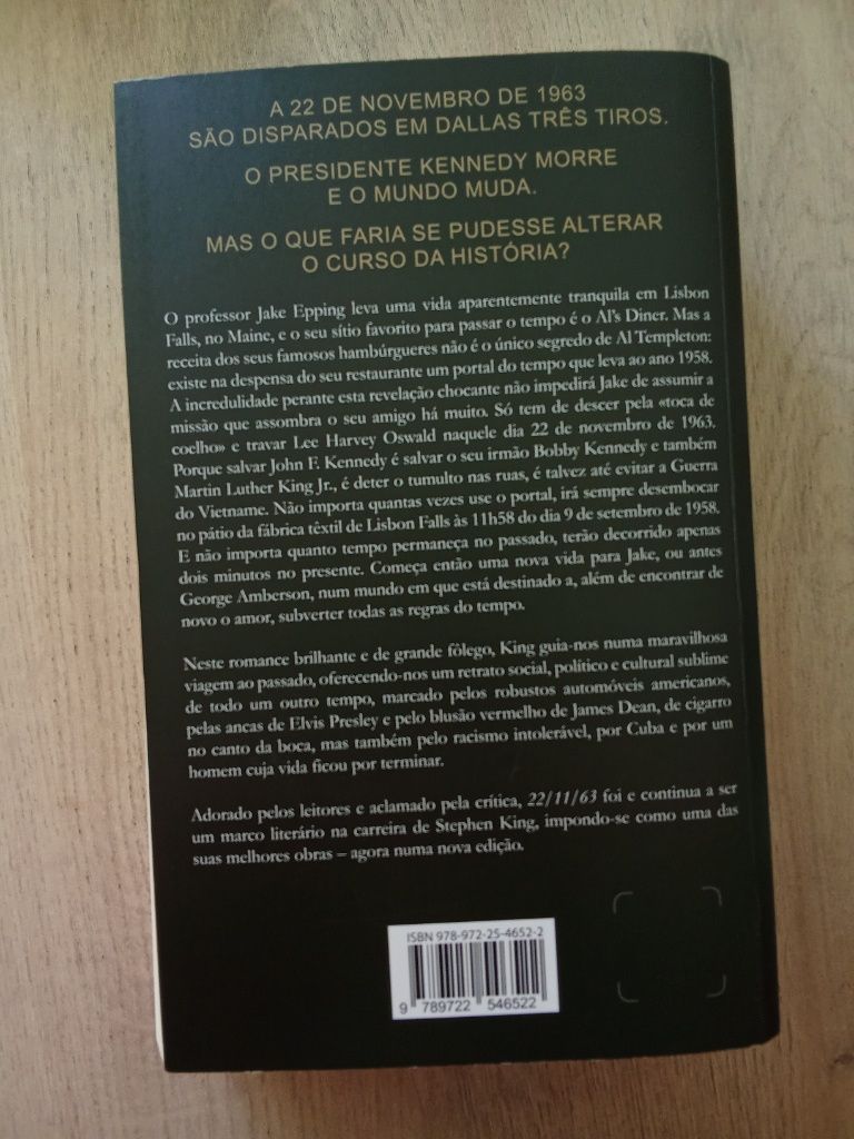 Livro "22/11/63" - Stephen King