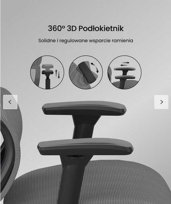 Ergonomiczne Krzesło  (C7) Nowe Piękne powystawowe